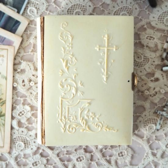 特価品セ アンティーク セルロイド製の祈祷書 20世紀初頭 フランス | 聖書 洋書