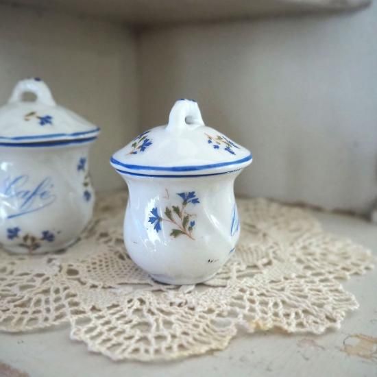 フランス　おままごと　アンティーク　プレート　大きめ　矢車菊　豆皿　取り皿 フランス おままごと アンティーク プレート 大きめ 矢車菊 豆皿 取り