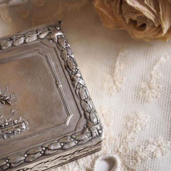 アンティーク スナッフボックス | フランス 19世紀 純銀製