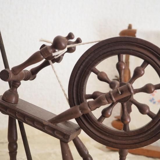 アンティーク ドール 糸車 | フランス ドール家具 糸車 ミニチュアの糸