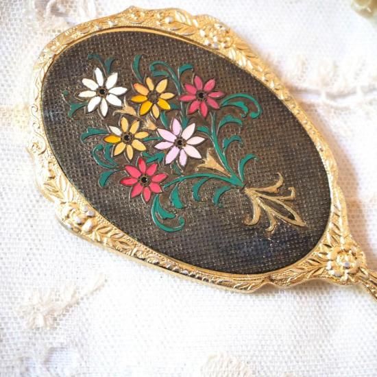 アンティーク 手鏡 | フランス ミニチュア手鏡 ドール用ミラー