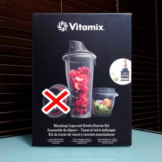 ブレード欠品Vitamix(バイタミックス)（Aシリーズ・V1200専用）ブレンディングカップ＆ボウルスターターキット