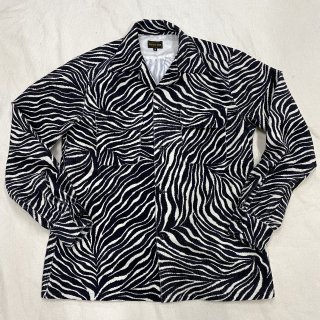 The Groovin High 1950s style Corduroy Shirt Zebra