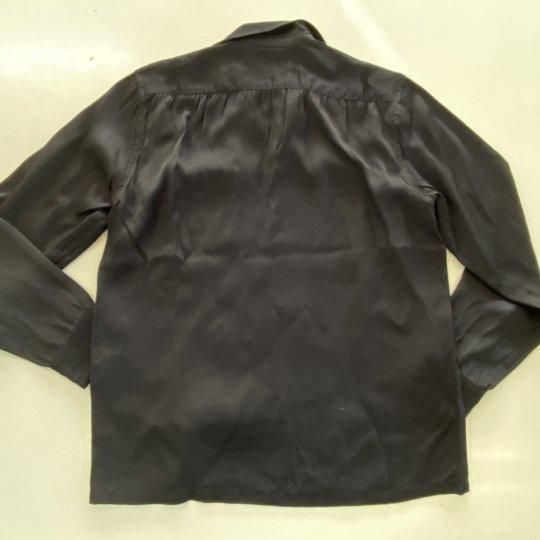The Groovin High Box Rayon Long Sleeves Shirt Black - Tutti