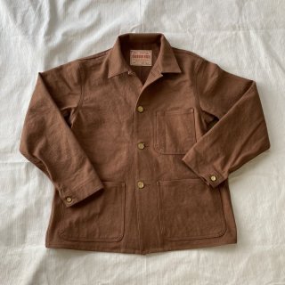 A315 1940's Style Coverall Jacket Brown Duck 