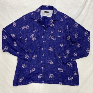 A366 The Groovin High Rayon Shit Navy