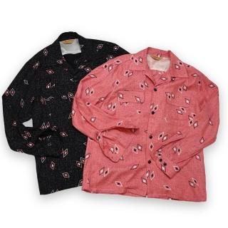 S441 1950's Rayon L/S Shirt 