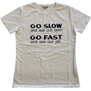 A520 The Groovin High 1950's Vintage Style T-Shirt GO SLOW（特別サイズ）　