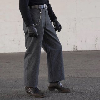 P566  Jail Pants   Black chambray The Groovin High
