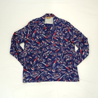 S539 Rayon Shirt Space  Navy 