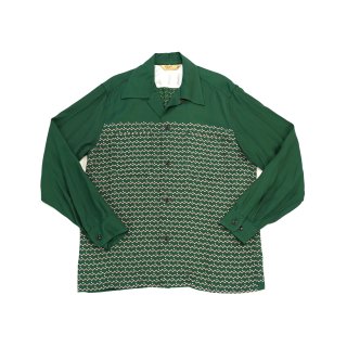 S542 Rayon Shirt Wave Green 