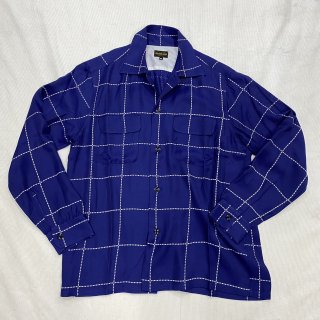 A365  Rayon L/S Shirt Check Navy<img class='new_mark_img2' src='https://img.shop-pro.jp/img/new/icons55.gif' style='border:none;display:inline;margin:0px;padding:0px;width:auto;' />