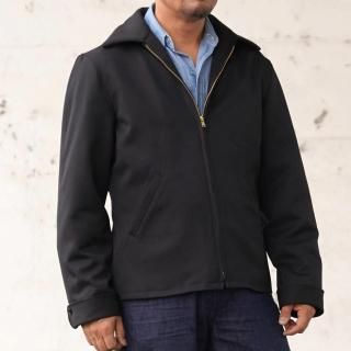 250423 40s Wool Gaba Zip-up Jacket