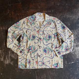 260107 Rayon L/S Shirt Ship Ivory BlackǼʻ 23