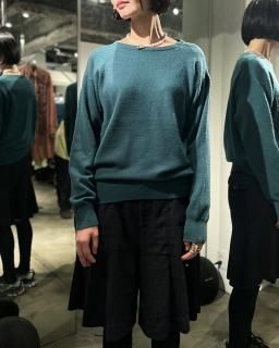 90s cashmere knit deep green
