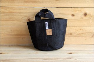 Root Pouch | Black with handle Degradable 2gal(8L)<br/>ルーツポーチ ブラック 持手付き 生分解性