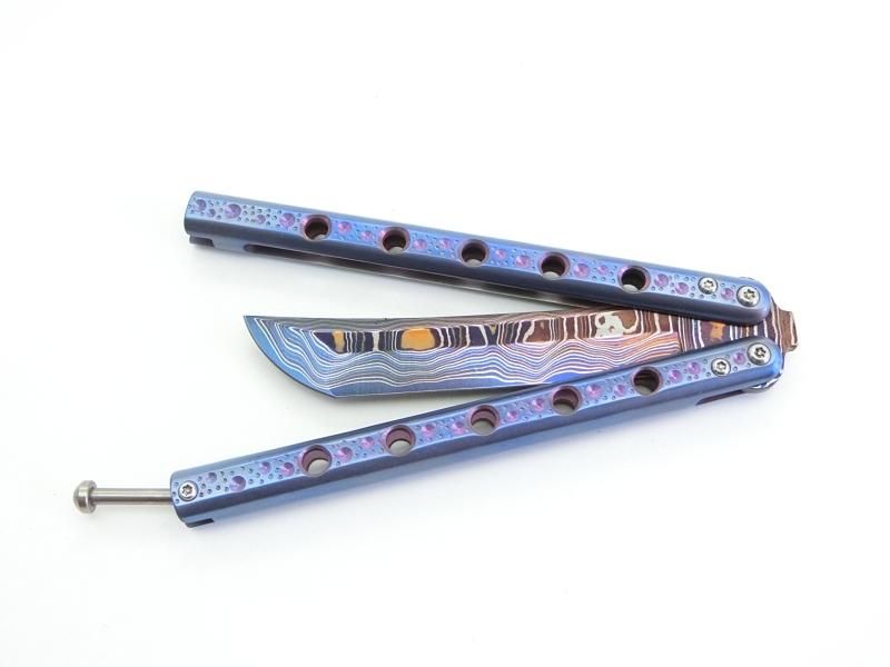 Atropos knife Devil Purple moon デビルズムーン#3 バタフライ Atropos knife Devil Purple moon デビルズムーン#3 バタフライ