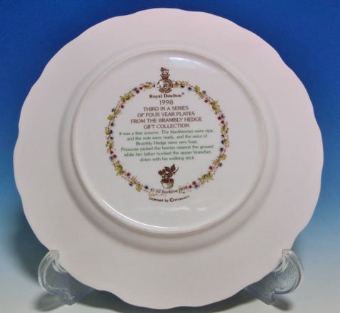 英国製　ロイヤルドルトン ブランブリーヘッジ AUTUMN プレート　飾り皿