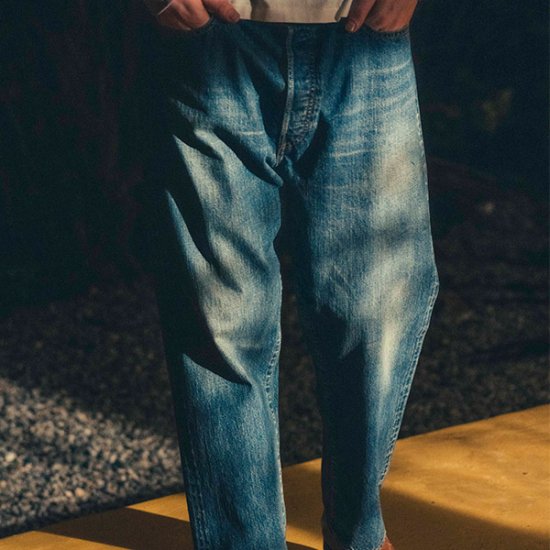 A.PRESSE-Washed Denim Wide pants