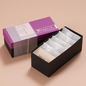 神宮白石クッキー35個入（7個×5袋）箱色 紫×黒