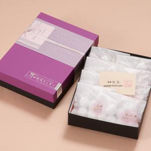 神宮白石クッキー56個入（7個×8袋）箱色 紫×黒