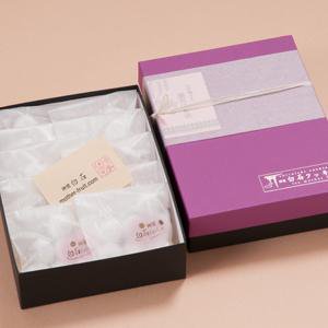 神宮白石クッキー70個入（7個×10袋）箱色  紫×黒