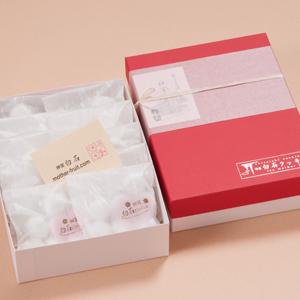 神宮白石クッキー70個入（7個×10袋）箱色  赤×白