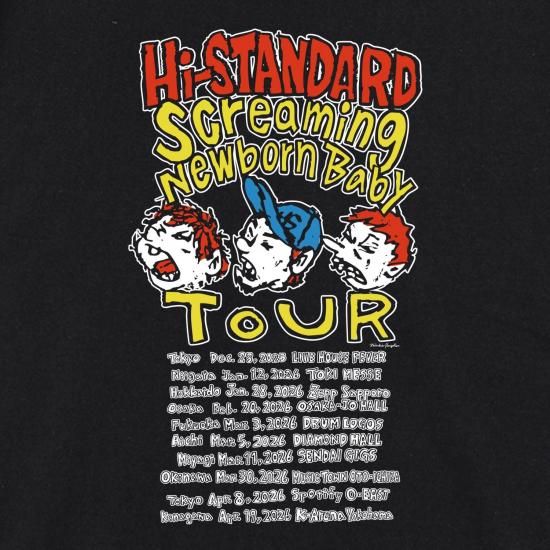 SNB TOUR HONGOLIAN Kids T-shirt（BLACK） - Hi-STANDARD OFFICIAL