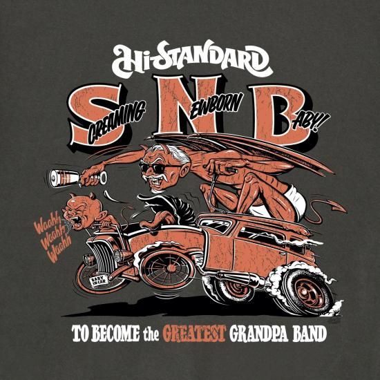 SNB JACK-O T-shirt（HAZY BLACK） - Hi-STANDARD OFFICIAL WEB STORE