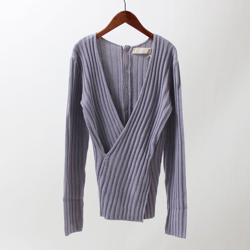 【50%OFF】【R JUBILEE アール ジュビリー】RIB CROSS KNIT LAVENDER - THIRTY' THIRTY' STORE