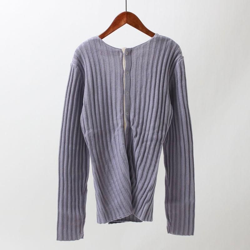 R JUBILEE　INRAY LONG SLEEVE TOPS　チャコール