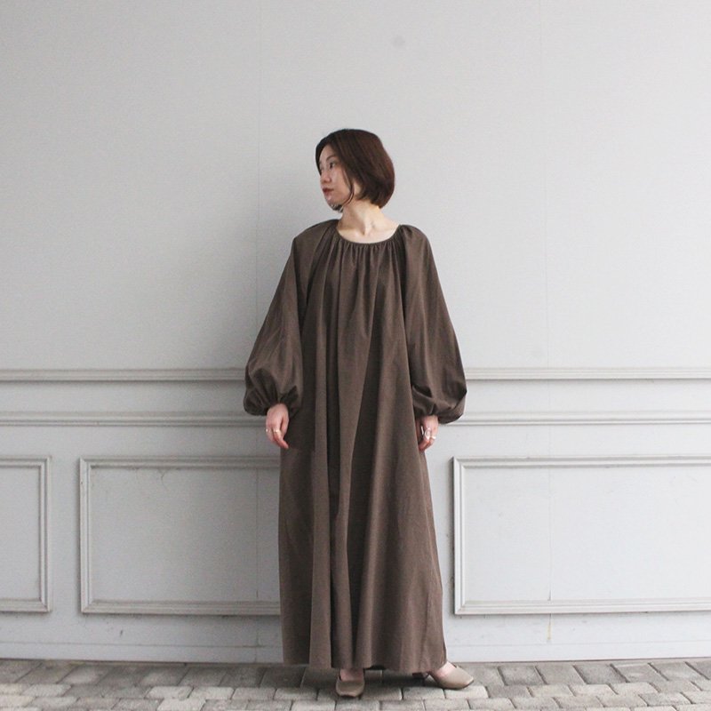 【50％OFF】【R JUBILEE アール ジュビリー】Back Open Dress BROWN - THIRTY' THIRTY' STORE