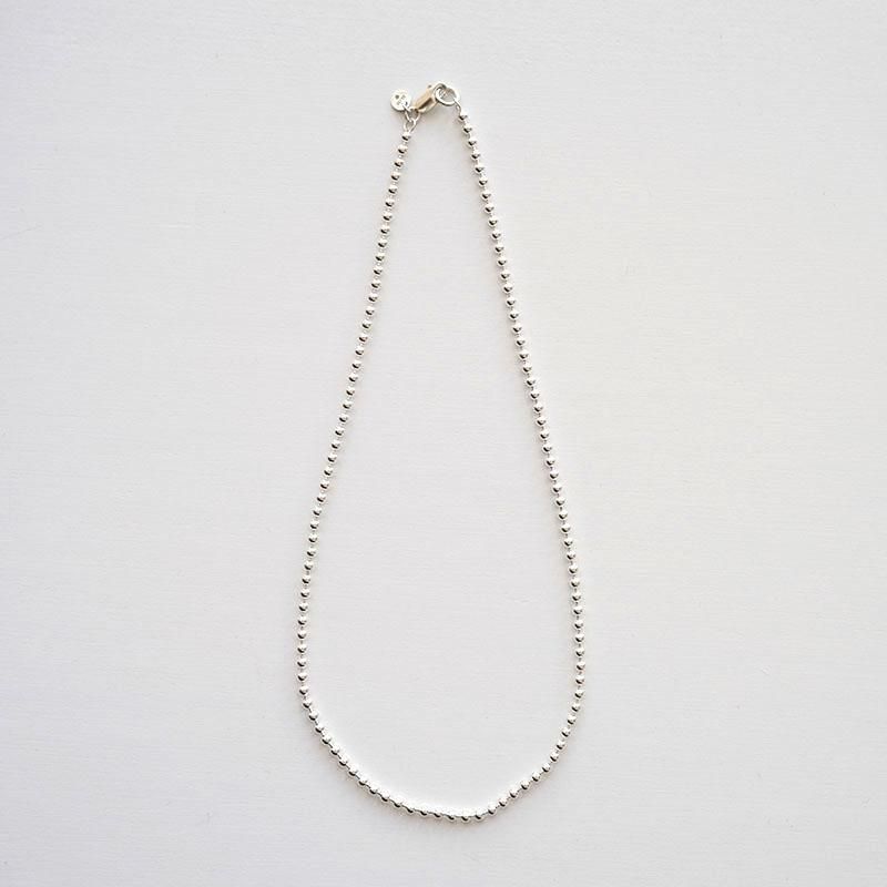 【20/80 トウェンティーエイティー】STERLING SILVER BALL CHAIN NECKLACE 3mm SILVER925 -  THIRTY' THIRTY' STORE