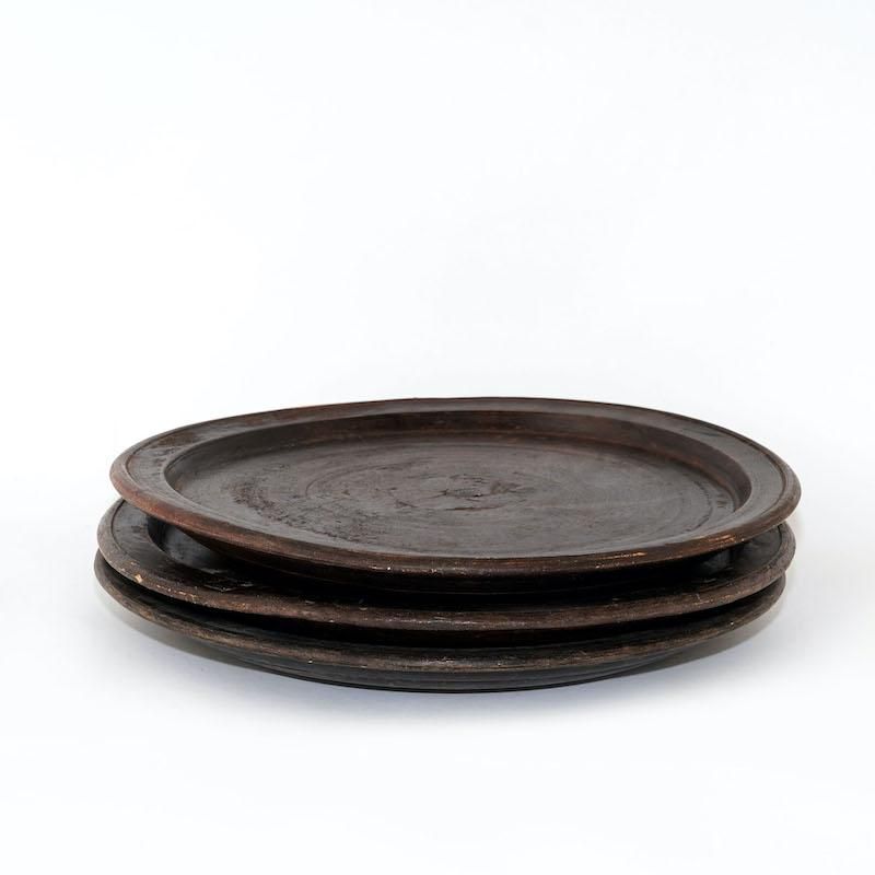 アフリカ木製プレートＡ stoop | African Antique Woody Plate