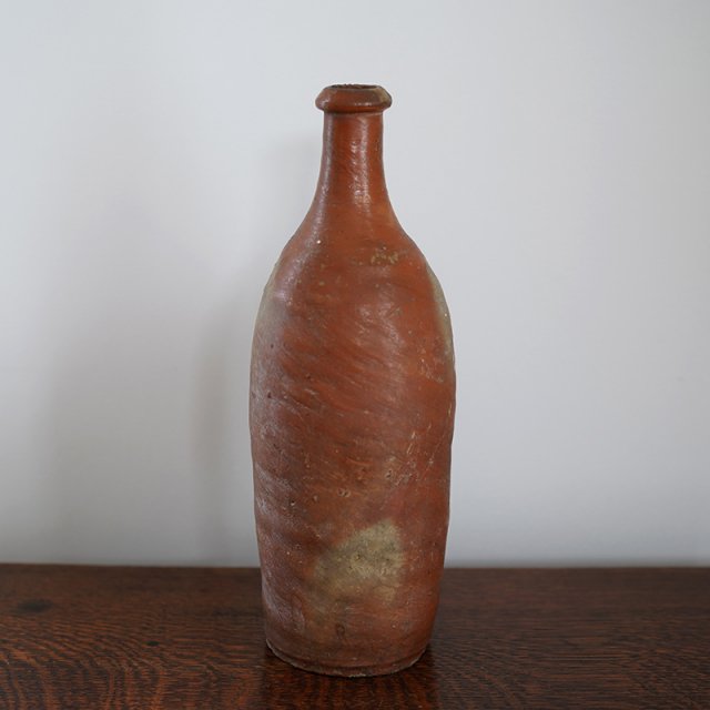 Antique Stoneware Cider Bottle 1/ France / c.1900s