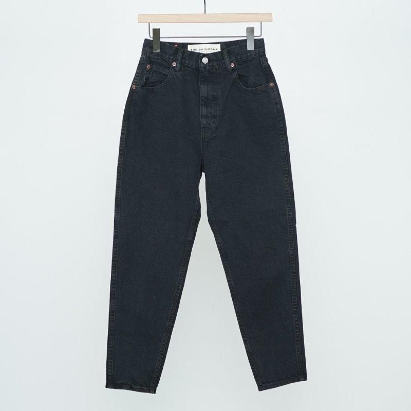 【THE SHINZONE Bottoms Ranking No.3】【THE SHINZONE / ザ シンゾーン】CARROT DENIM  BLACK/ キャロットデニム - THIRTY' THIRTY' STORE