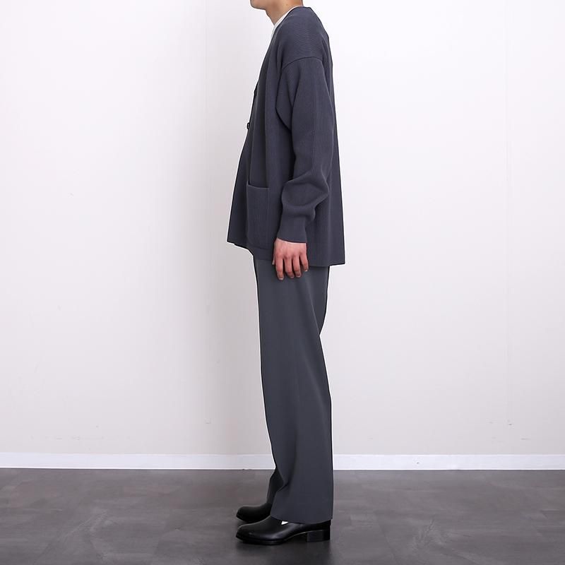 オーラリー 22ss ハード ツイスト リブニット カーディガン