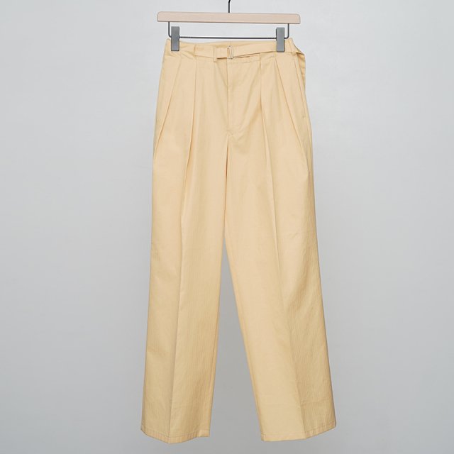 30%OFFۡAURALEE ꡼ǥ WASHED FINX HERRINGBONE BELTED PANTS YELLOW CHAMBRAY