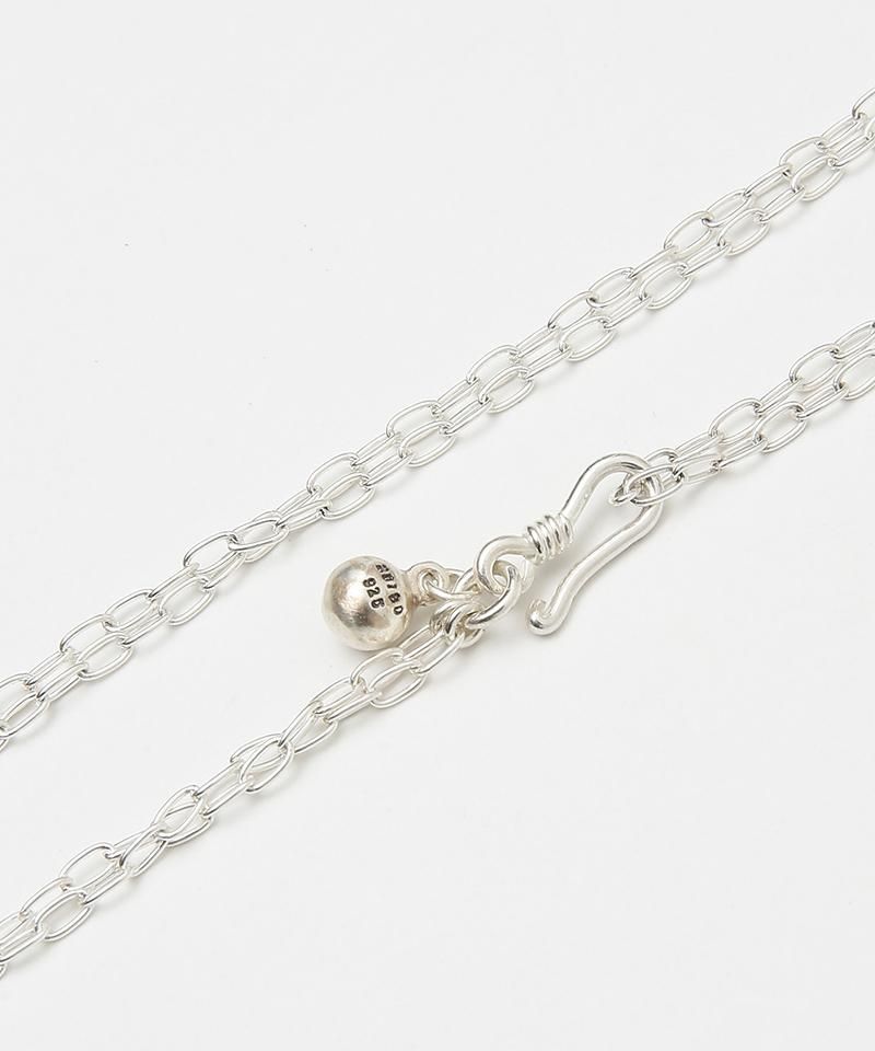 【20/80 トウェンティーエイティー】STERLING SILVER DOUBLE CHAIN NECKLACE 2mm WIDTH SV - THIRTY' THIRTY' STORE