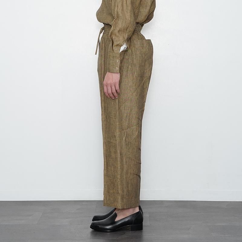 安い購入 Trousers POSTELEGANT Chambray LINEN POSTELEGANT CHAMBRAY