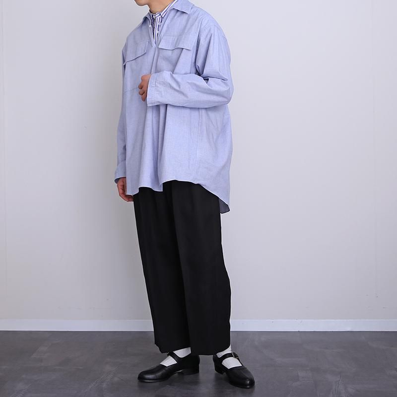POSTELEGANT ポステレガント リネンシルク プルオーバーシャツ Tシャツ