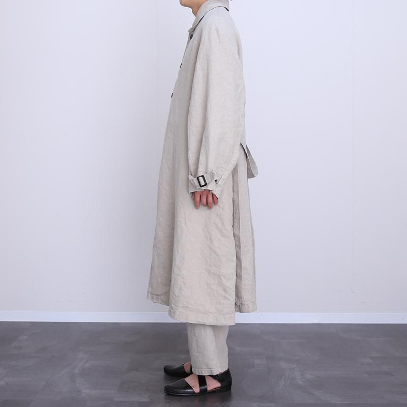 MANTEAU UZES NATURAL LINEN [ OUTILウティ ]