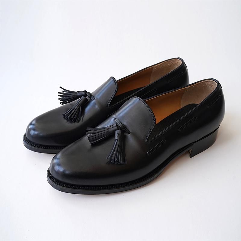 【forme フォルメ】Tassel Loafer Plain toe Calf Black - THIRTY' THIRTY' STORE