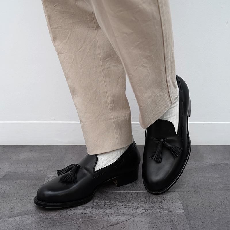 【forme フォルメ】Tassel Loafer Plain toe Calf Black - THIRTY' THIRTY' STORE