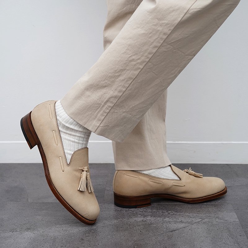 【forme フォルメ】Tassel Loafer Plain toe SHF Ivory - THIRTY' THIRTY' STORE