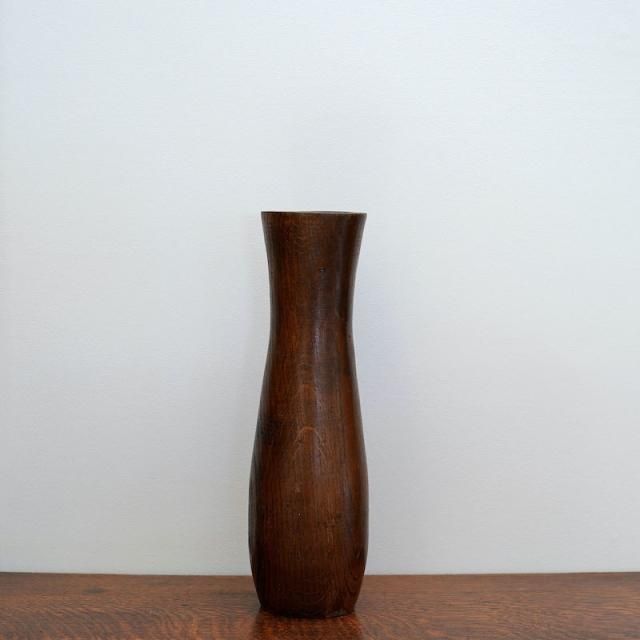 Vintage Wood Vase / 1970s / FRANCE