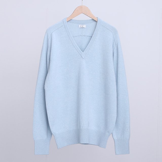 MAATEE&SONS ޡƥɥ󥺡V/N SWEATER BLUE