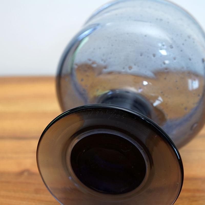 Erik Hoglund Gray Goblet / Kosta Boda / Sweden / 1950s-70s