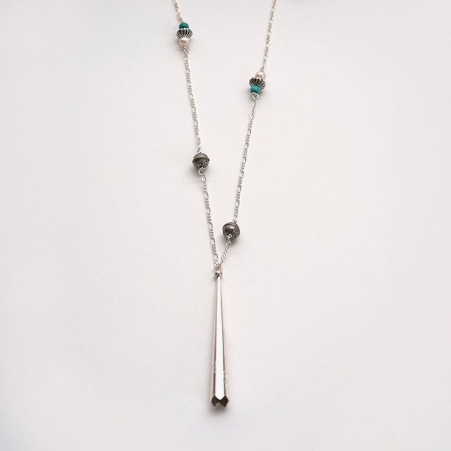 【30％OFF】【DINEH ディネー】Bolo Tip Turquoise & Pearl Necklace silver Turquoise/Pearl