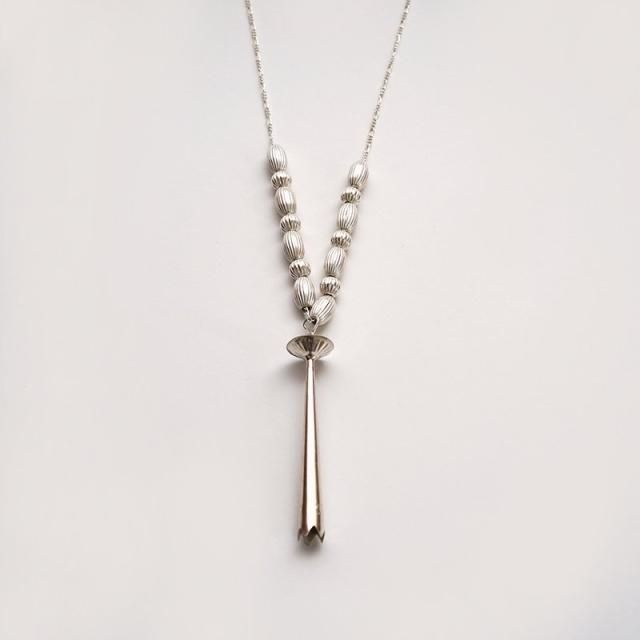 30OFFۡDINEH ǥ͡Metal_ Bolo Tip Naayizi Necklace silver